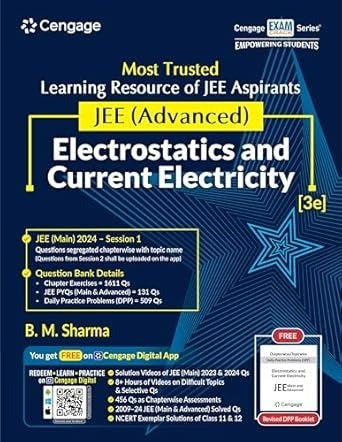 JEE Advanced Electrostatics and Current Electricity with Free Online Assessments and Digital Content (Concept videos and Solution videos) - For 2025 Exams