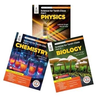 Combo Pack: Lakhmir Singh For Class - 10 Science (Physics, Chemistry, Biology) - 2025-26 Examination