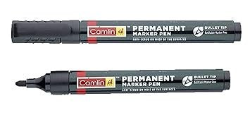 Camlin Kokuyo PB Permanent Bold Marker Pen - Black - Pack of 10