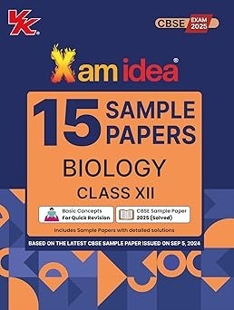 Xam Idea 15 Sample Papers BIOLOGY - Class 12 (For 2025 Exam) CBSE