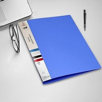 Your's Favourite Ring Binder File for Documents,Projects & Certificates, 2D A4 Size Tough & Durable A4 Size Ring Binder Box Board File (Blue New, Pack of 6)