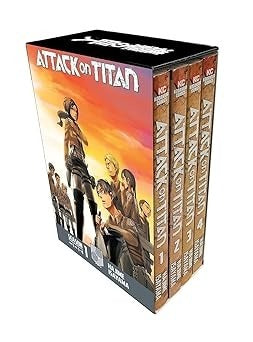 Attack on Titan Season 1 Part 1 Vol.1-4 (Attack on Titan Manga Box Sets by - Hajime Isayama)