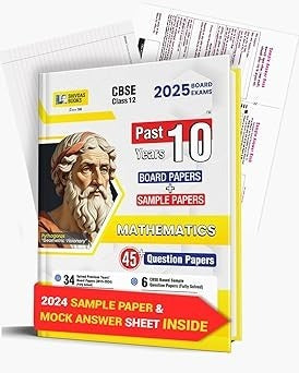 Shivdas CBSE Class 12 Past 10 Years Solved Papers (2015-2024) Fully Solved Mathematics 10+ CBSE Sample Papers