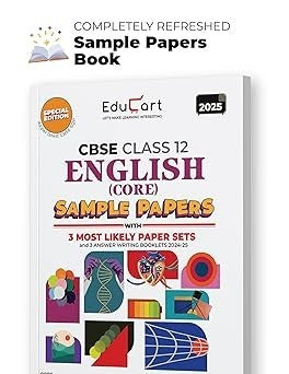 Educart ENGLISH CORE Sample Papers 2024-25 - Class 12 (With exclusive CBSE Mock Booklets for 2025 Exam)
