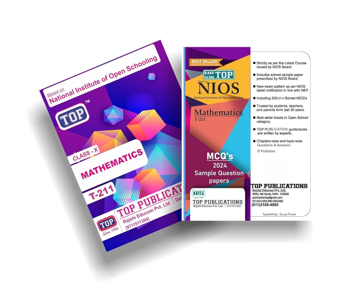 Top NIOS Mathematics Class 10 Guide (T-211)