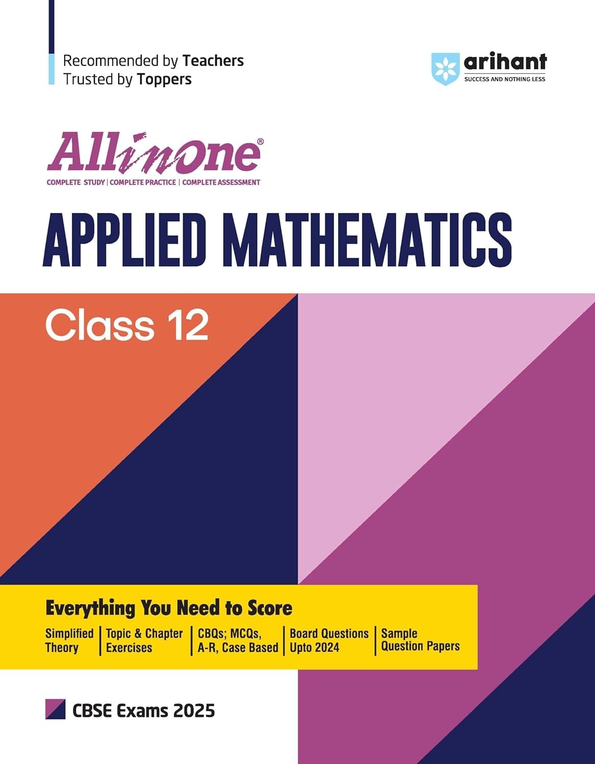 All In One MATHEMATICS | Topic & Chapter Exercises | Mind Maps in each Chapter | MCQs, Extract Based, VSA, SA,LA - Class 12