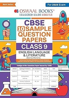 Oswaal ENGLISH LANGUAGE AND LITERATURE Sample Question Papers (for 2025 Exam) - Class 9 CBSE