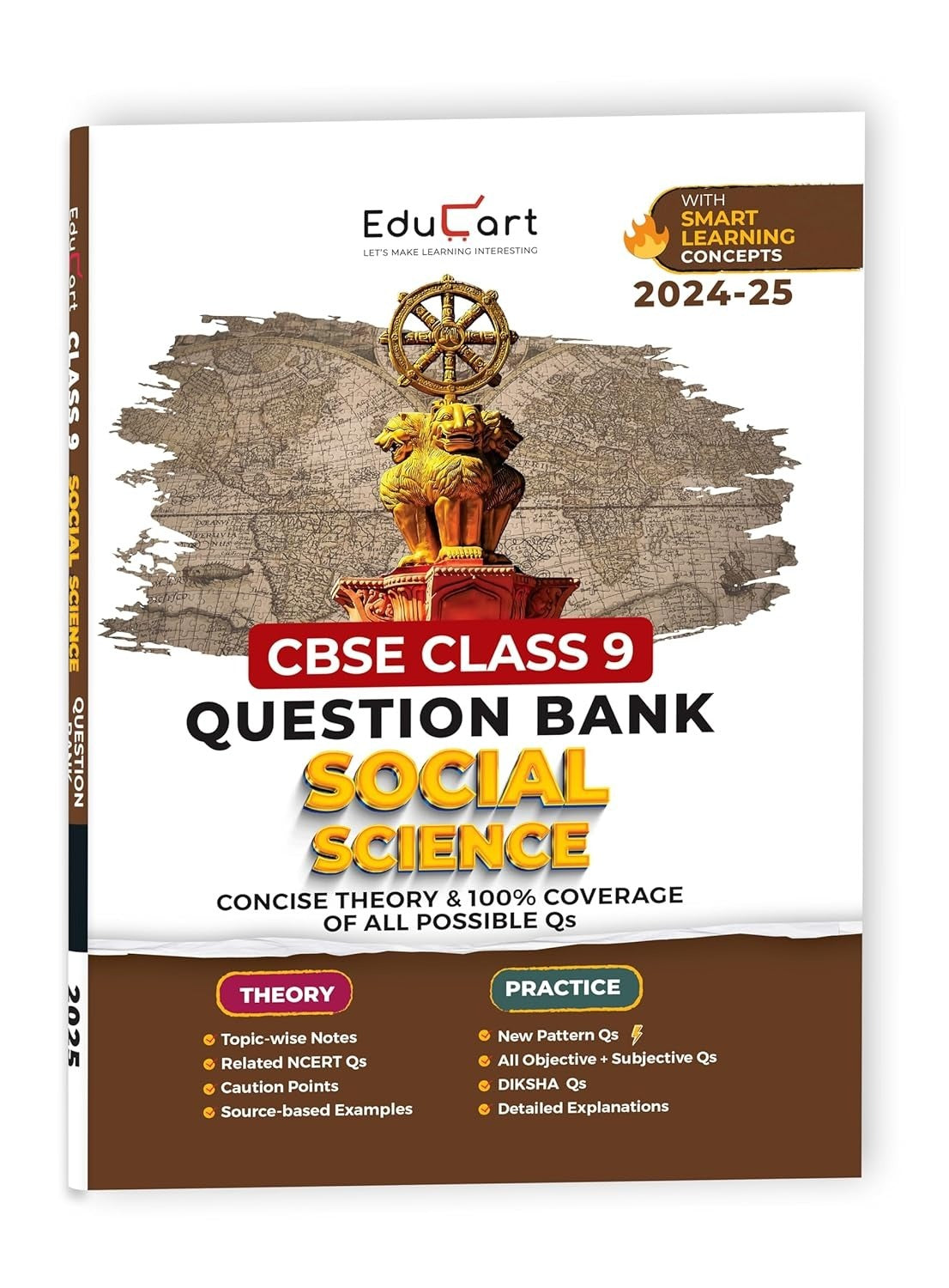 Educart SOCIAL SCIENCE Question Bank (For 2025 Board Exams) - Class 9
