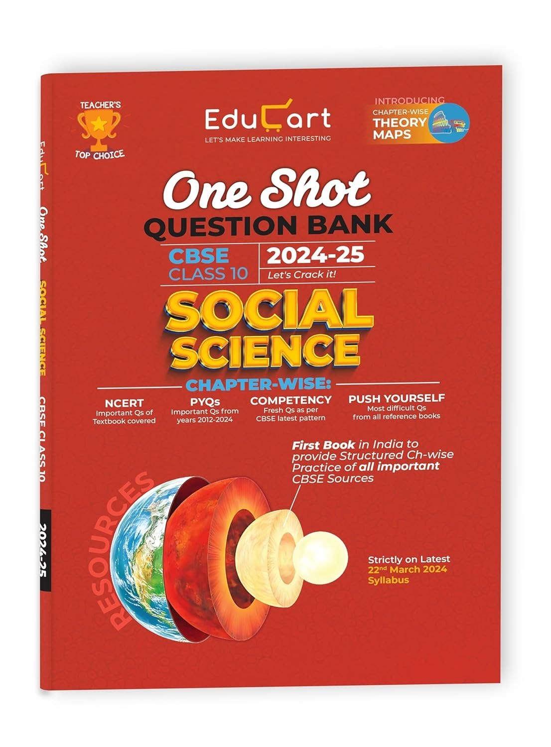 Educart SOCIAL SCIENCE One Shot Question Bank (for 2025 Exam) - Class 10