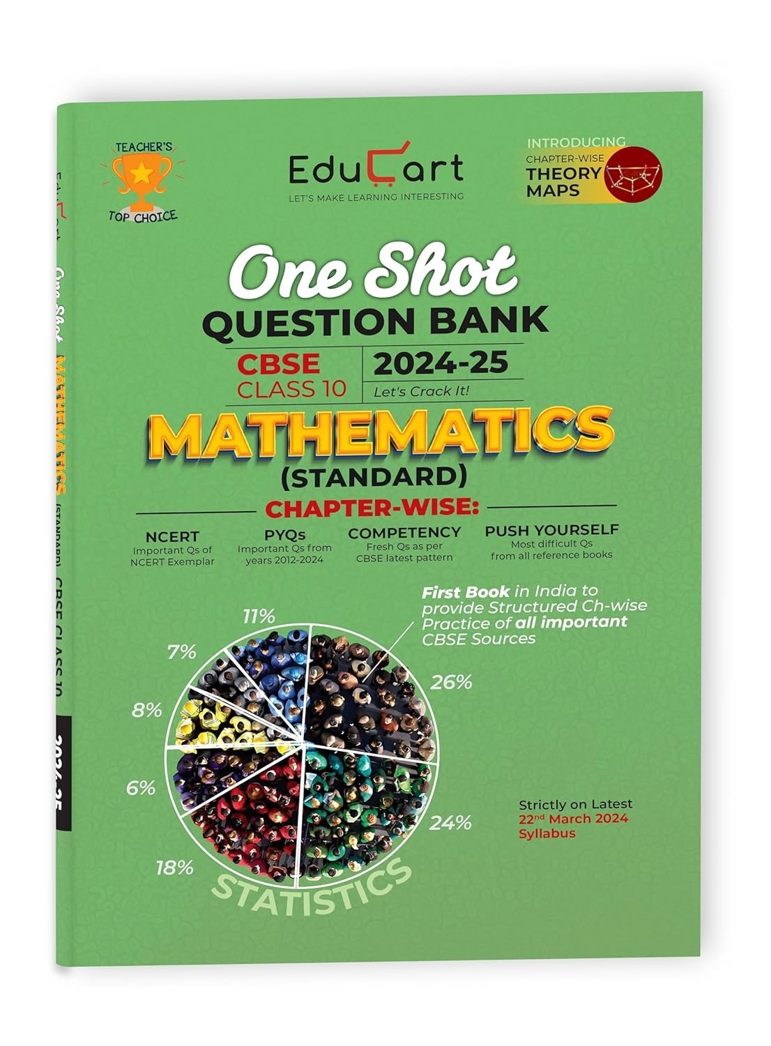 Educart MATHEMATICS Standard One Shot Question Bank (for 2025 Exam) - Class 10