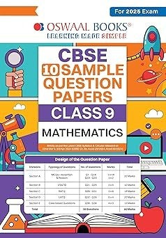 Oswaal MATHEMATICS Sample Question Papers (for 2025 Exam) - Class 9 CBSE
