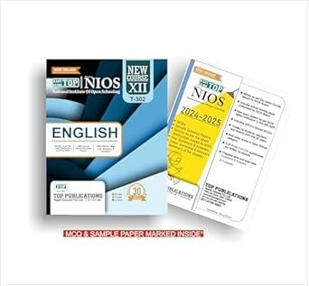 TOP NIOS English Guide (T-302) - Class 12  [2024 - 25 Edition]