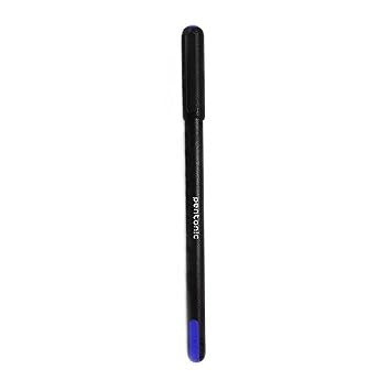 Pentonic 0.7mm Ball Point Pen Blister Pack | Black Body | Blue Ink | Set of 10 Pens