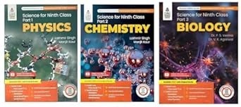 Lakhmir Singh - Physics, Chemistry, Biology (Science) For Class - 9  (Set of 3 Books)        [Session 2025-26] CBSE