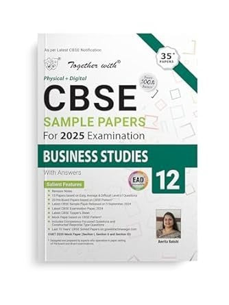Together with EAD Sample Paper Business Studies (Physical + Digital) for Board Exam 2025 - Class 12   CBSE