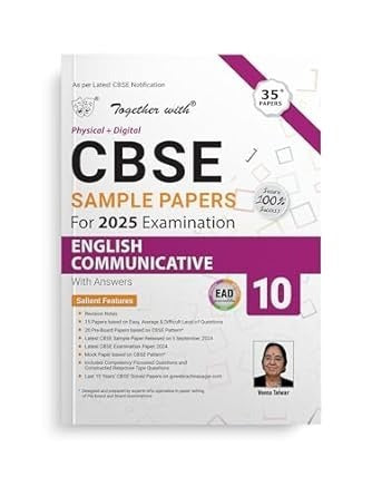 Together with EAD Sample Paper English Communicative (Physical + Digital) for Board Exam 2025 - Class 10   CBSE