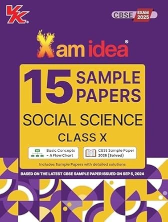 Xam Idea 15 Sample Papers SOCIAL SCIENCE Based on CBSE Sample Paper issued on Sept 2024 - Class 10 (For 2025 Exam)  CBSE