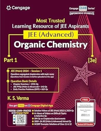 JEE Advanced Organic Chemistry: Part 1 with Free Online Assessments and Digital Content (Concept videos and Solution videos) - For 2025 Exams