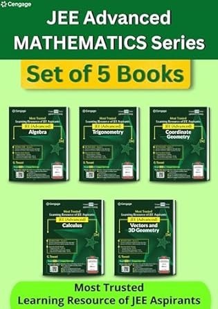 Mathematics Combo for JEE Advanced: Algebra + Calculus + Coordinate Geometry + Trigonometry + Vectors and 3D Geometry Set of 5 Books with Free Online Assessments & Digital Content (Concept videos and Solution videos) - For 2025 Exams
