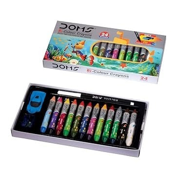 DOMS Bi-Colour Wax 12 X 2 Shades