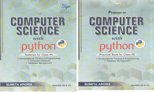 Computer Science with Python [Set of 2 Books] - Class 12    CBSE [Session 2025-26]
