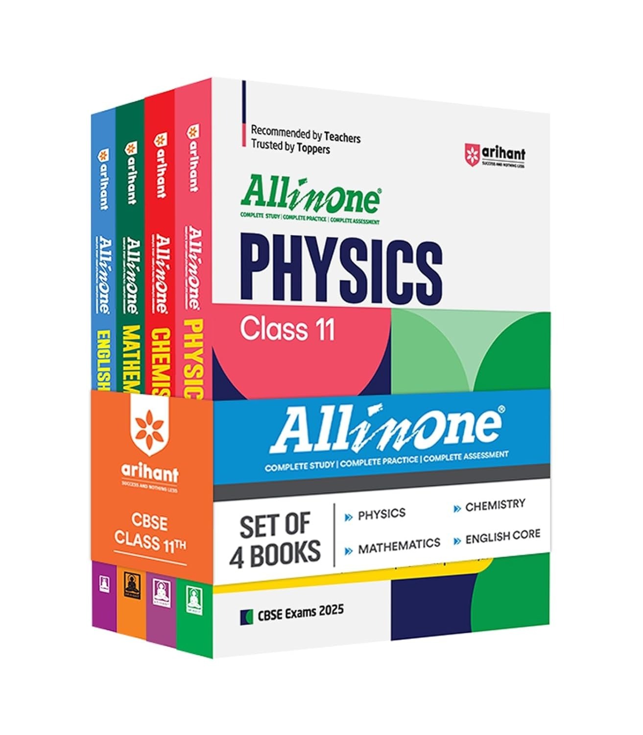 All In One (PHYSICS, CHEMISTRY, MATHEMATICS, ENGLISH) Based On Latest NCERT Syllabus [2024-25] - Class 11  (Set of 4 Books)