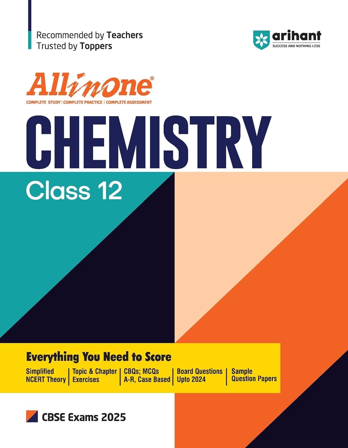All In One CHEMISTRY | Simplified NCERT Theory | Topic & Chapter Exercises | Mind Maps in each Chapter | Sample Question Paper - Class 12