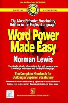 Word Power Made Easy By Norman Lewis