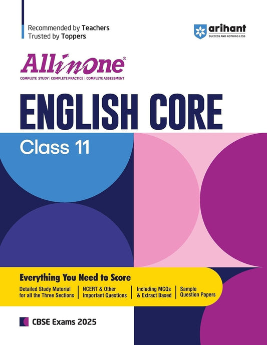 All In One ENGLISH CORE Based On Latest NCERT Syllabus | Mind map in each chapter | Clear & Concise Theory | Intext & Chapter Exercises | Sample Question Papers [2024-25] - Class 11