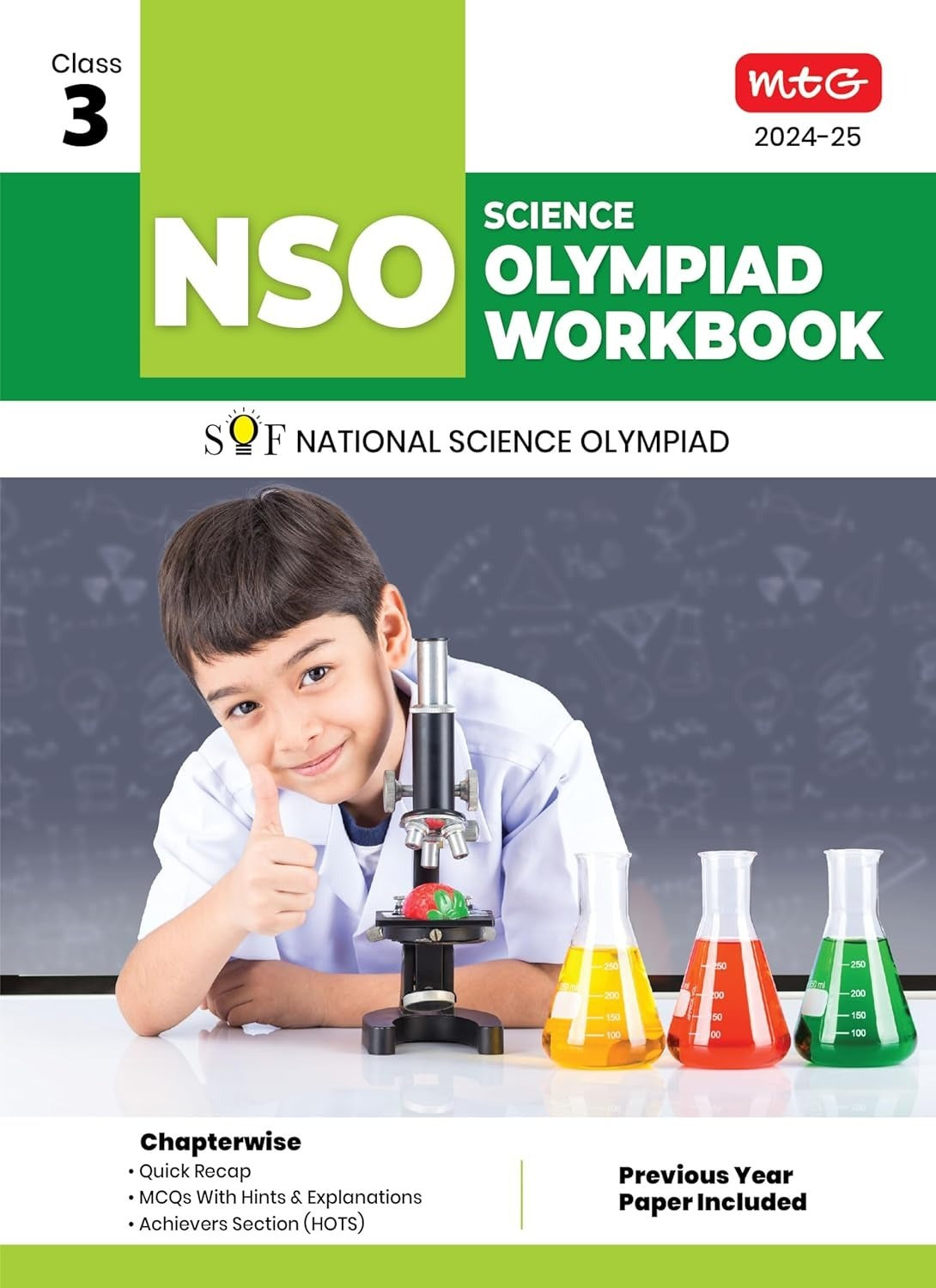 MTG National Science Olympiad (NSO) Workbook - MCQs, Previous Years Solved Paper and Achievers Section - SOF Olympiad Preparation Books [For 2024-2025 Exam] - Class 3