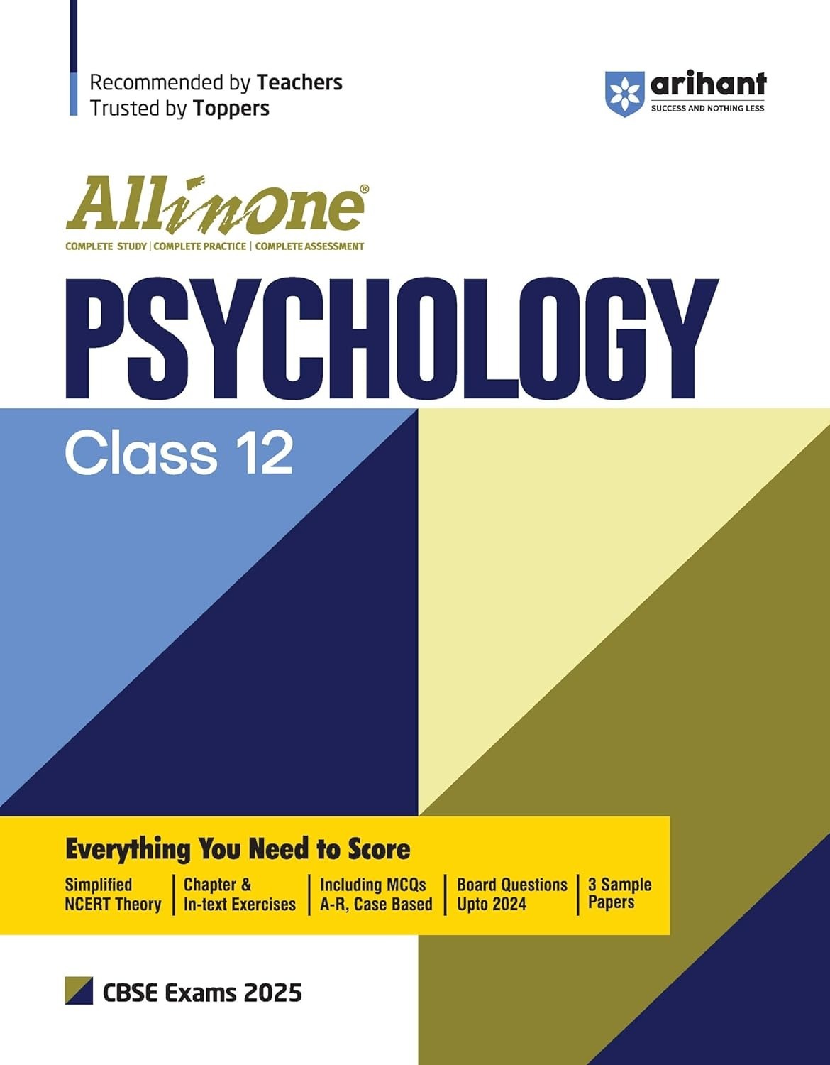 All In One PSYCHOLOGY | Simplified NCERT Theory | Topic & Chapter Exercises | Mind Maps in each Chapter | Sample Question Paper - Class 12