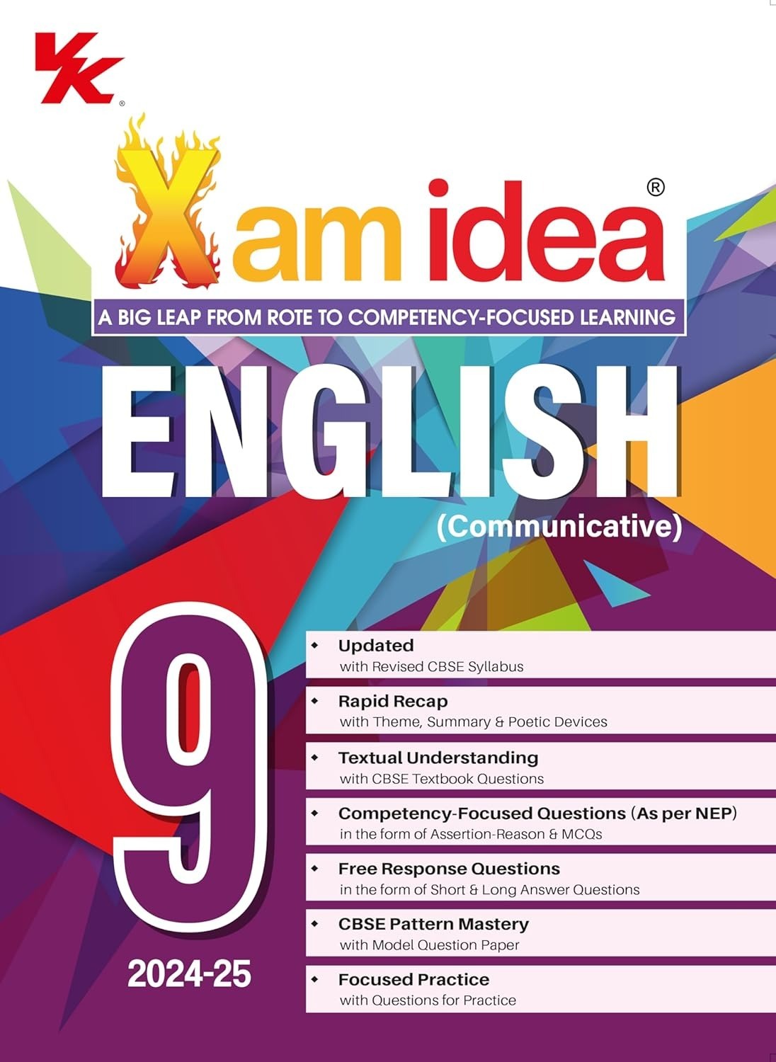 Xam Idea ENGLISH (Communicative) - Chapterwise Question Bank - NCERT Questions Included [2024-25] - Class 9