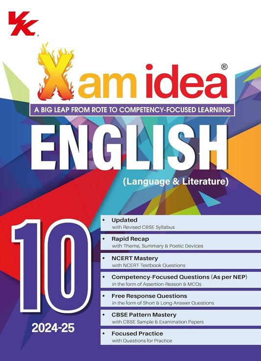 Xam Idea ENGLISH (Language & Literature) - Chapterwise Question Bank - NCERT Questions Included [2024-25] - Class 10