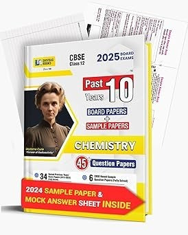 Shivdas CBSE Class 12 Past 10 Years Solved Papers (2015-2024) Fully Solved Chemistry 10+ CBSE Sample Papers
