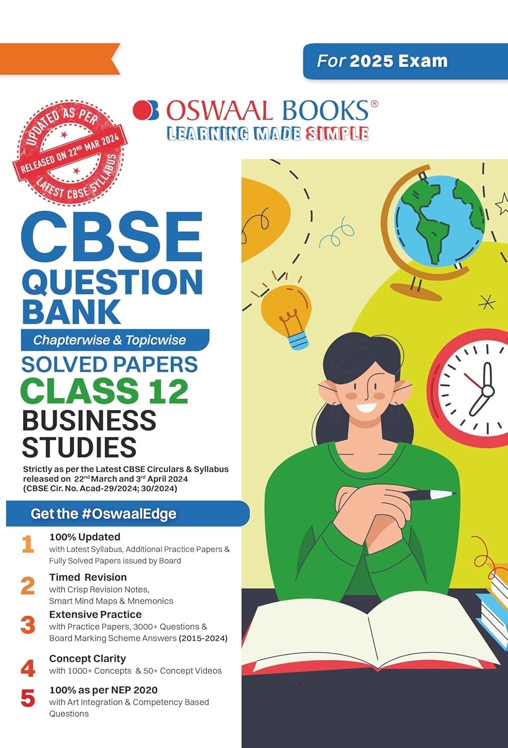 Oswaal BUSINESS STUDIES Question Bank Chapterwise and Topicwise Solved Papers [2024-25] - Class 12