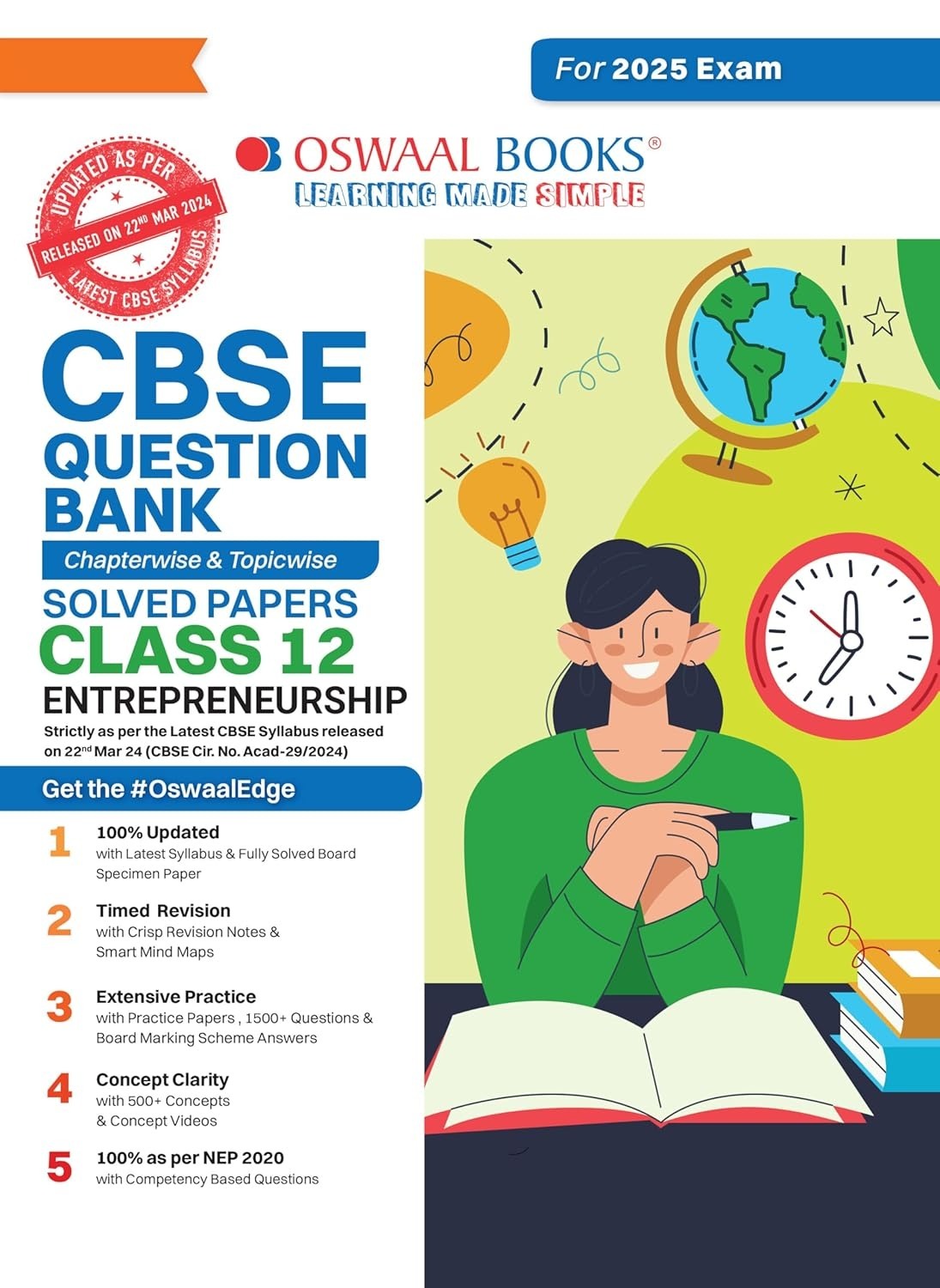 Oswaal ENTREPRENEURSHIP Question Bank Chapterwise and Topicwise Solved Papers [2024-25] - Class 12