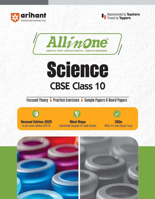 All In One - SCIENCE | Mind map in each chapter | Clear & Concise Theory | Intext & Chapter Exercises | Sample Question Papers [2024-25] - Class 10