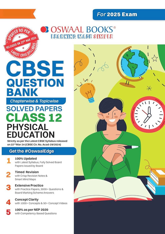 Oswaal PHYSICAL EDUCATION Question Bank Chapterwise and Topicwise Solved Papers [2024-25] - Class 12