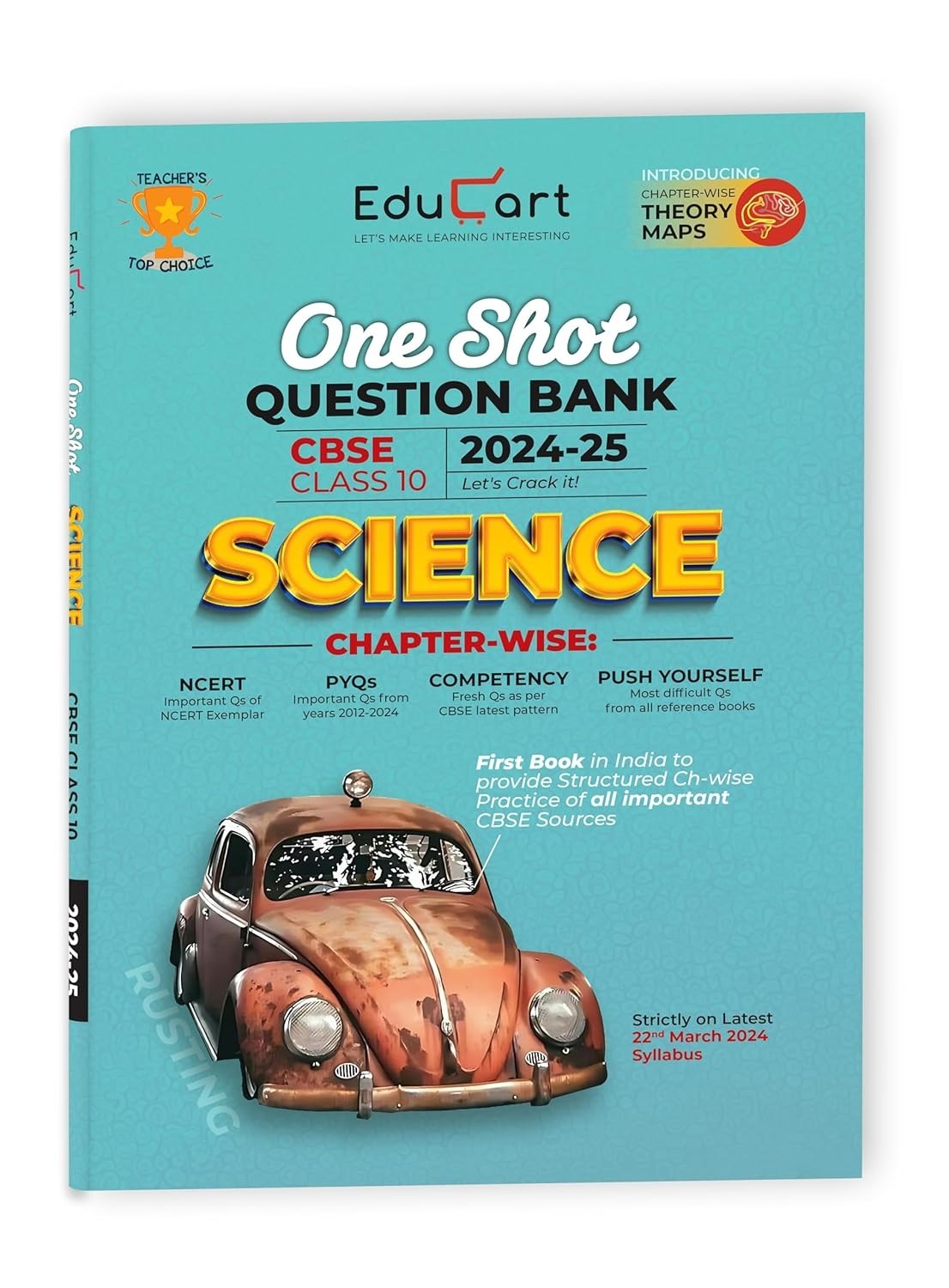 Educart SCIENCE One Shot Question Bank (for 2025 Exam) -  Class 10