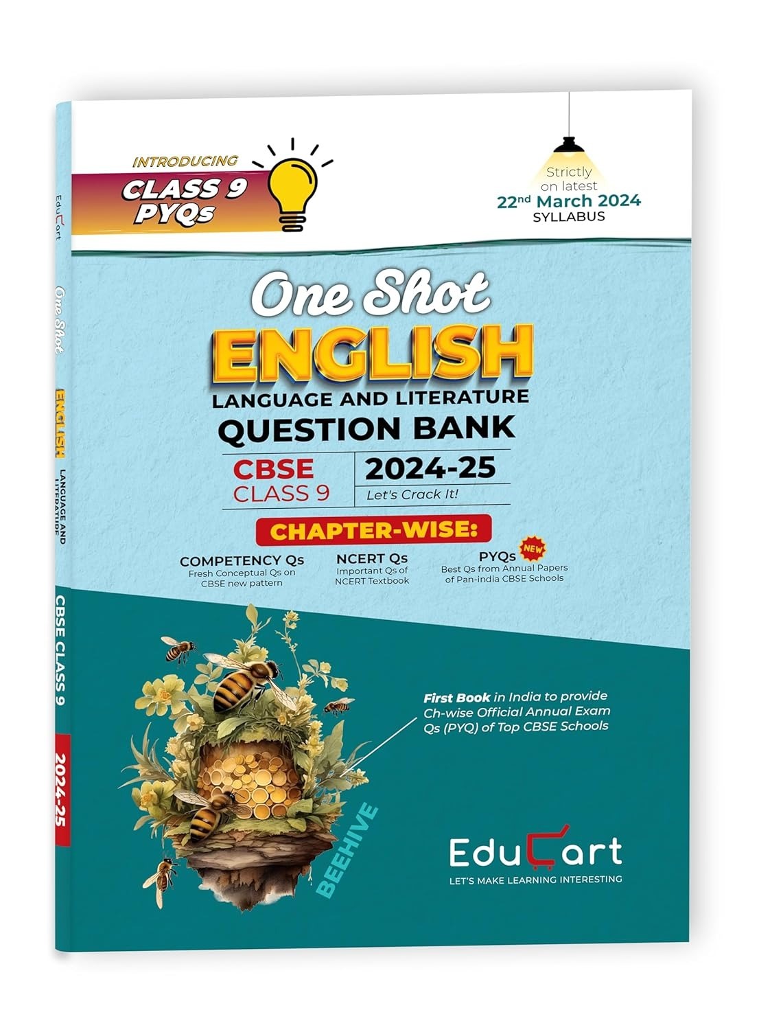 Educart ENGLISH (Language & Literature) One Shot Question Bank (for 2025 Exam) -  Class 9