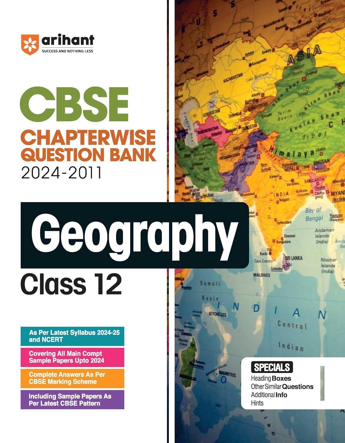 Arihant GEOGRAPHY Chapterwise-Question Bank (2024 – 2010) | Chapterwise Manner | Trend Analysis | Key Idea | Common Mistakes | Concept Enhancer | 3 Sample Question Papers  - Class 12