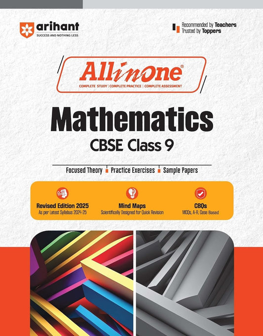 All In One - MATHEMATICS | Mind map in each chapter | Clear & Concise Theory | Intext & Chapter Exercises | Sample Question Papers [2024-25] - Class 9