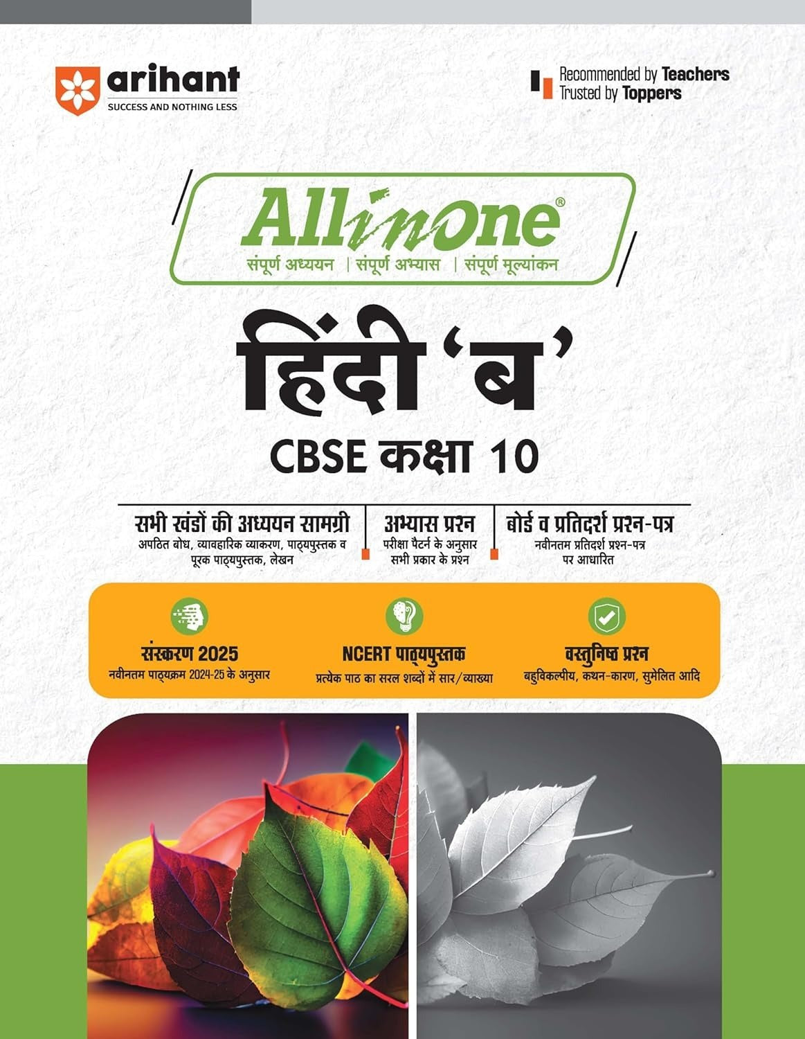 All In One - HINDI 'B' (Sparsh, Sanchayan) | Mind map in each chapter | Clear & Concise Theory | Intext & Chapter Exercises | Sample Question Papers [2024-25] - Class 10