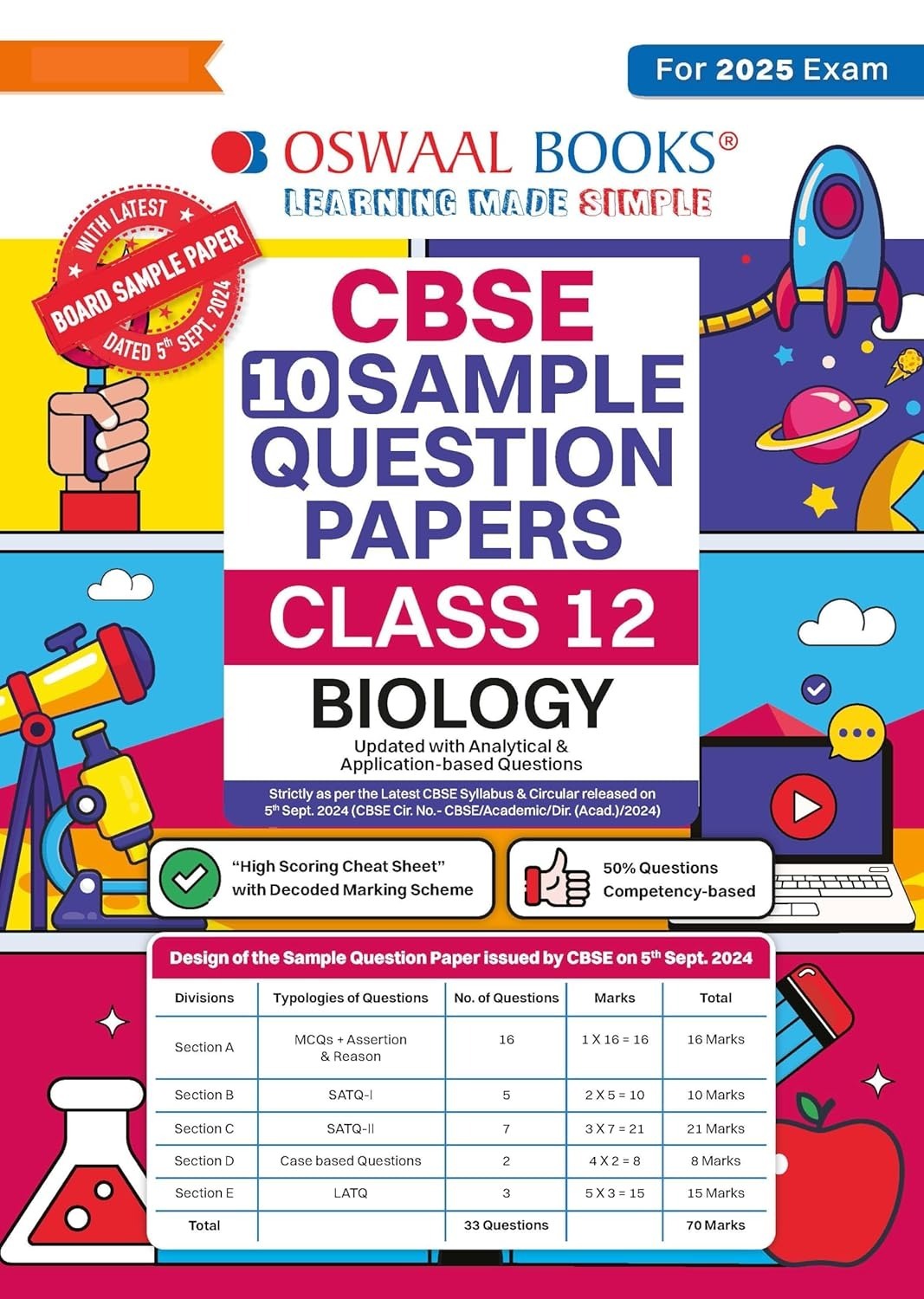 Oswaal BIOLOGY Sample Question Papers (For 2025 Exam) - Class 12