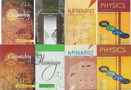 Class 12 - PCM-E (Physics, Chemistry, Maths, English) - Complete Set [Set of 8 Books] - Based on New Education Policy [Latest Edition]