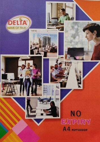 Delta Register A4 Size Notebook, 392 Pages [Fair Smooth White Pages]