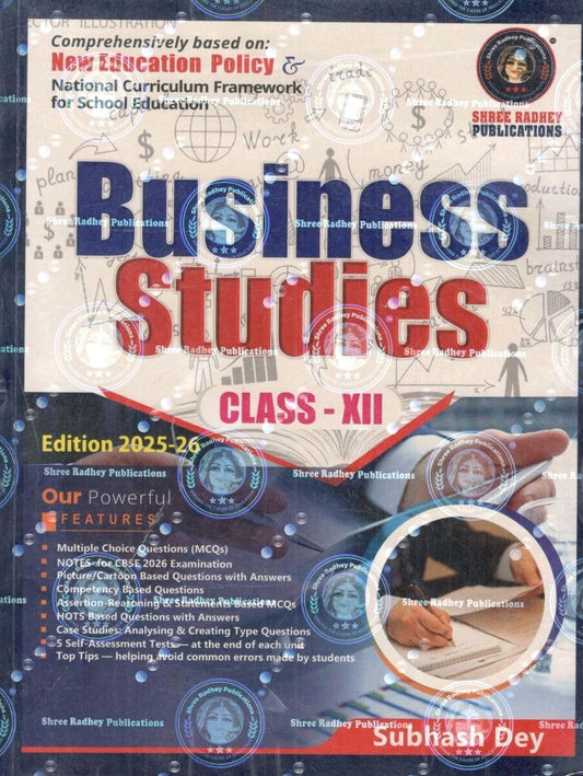 Subhash Dey - Business Studies for Class -12.      CBSE- Based on New Education Policy [2025-26 Session]